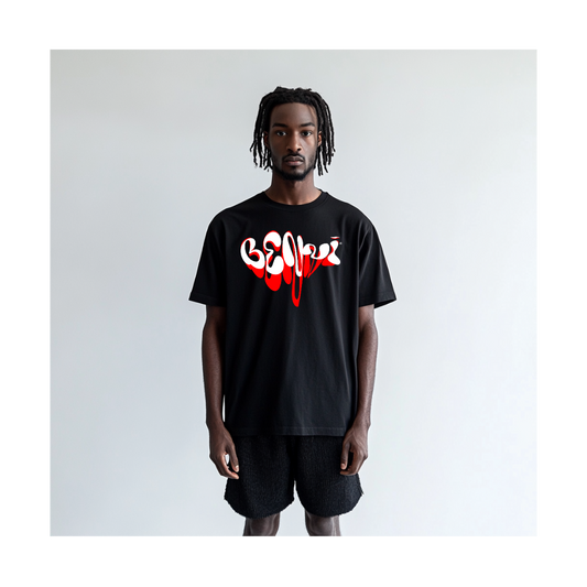 "LOVE LETTER" Tee (BLACK/WHITE/RED)